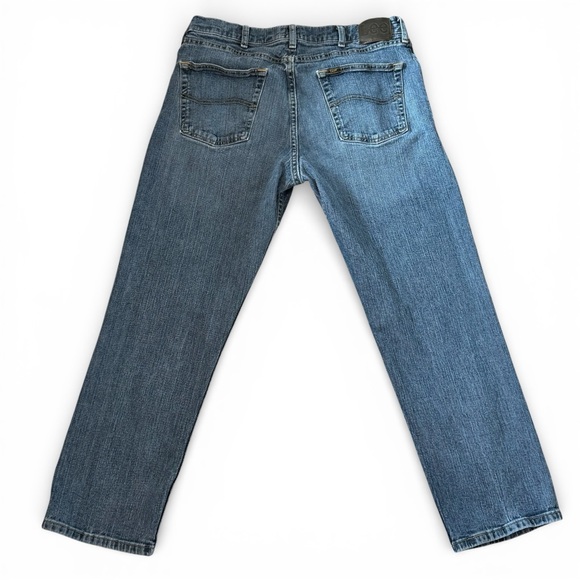Men’s Lee Jeans Regular Fit Medium Wash Straight Leg 36x29 (Fits 34 Waist) - Picture 2 of 8